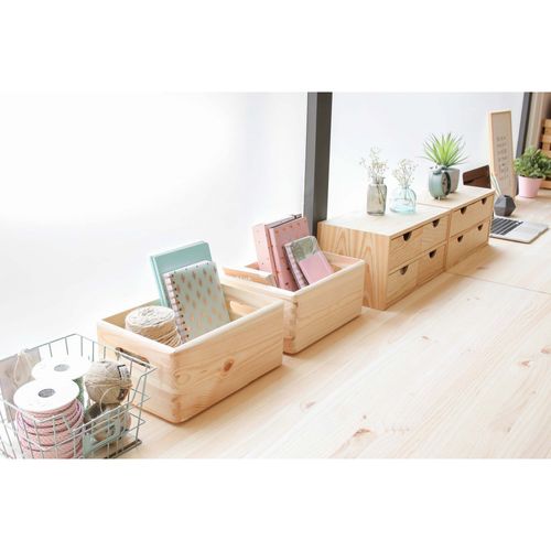 Caisse De Rangement En Bois 30x20x14cm - Cbs302014