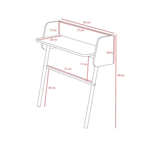 Table Console, Modèle Danish 789, En Mélamine Et Hêtre Massif. Noyer-moutarde