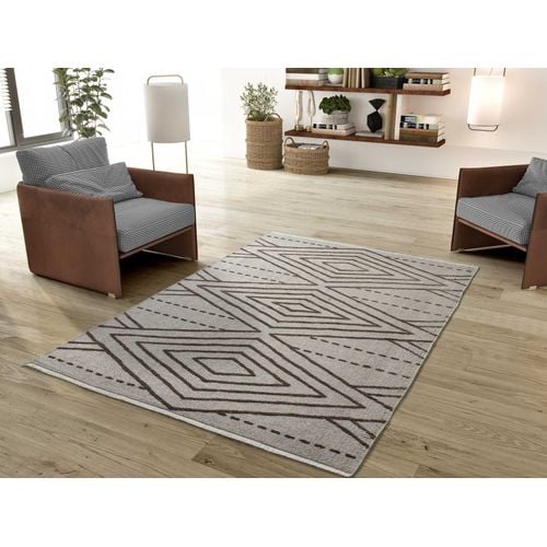 Tapis Intérieur 120x170 Cm Vison Rectangulaire Lux Ethnique