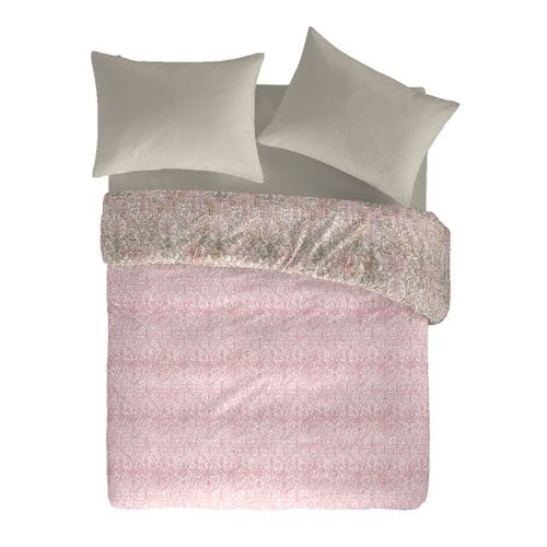 Housse De Couette Réversible En Coton Levira A-b 240x220 Cm Rose