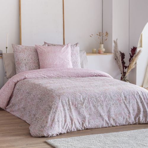 Housse De Couette Réversible En Coton Levira A-b 240x220 Cm Rose