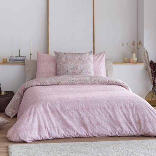 Housse De Couette Réversible En Coton Levira A-b 240x220 Cm Rose