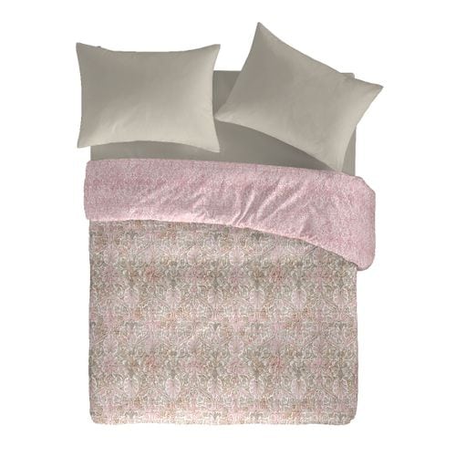 Housse De Couette Réversible En Coton Levira A-b 240x220 Cm Rose