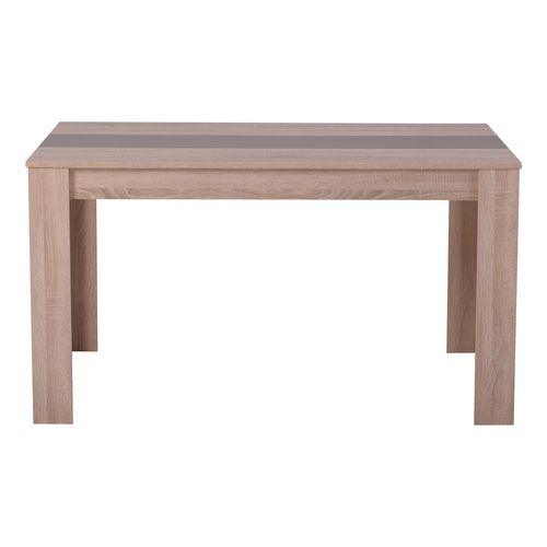 Table à manger L.132,5 cm DOMUS réversible taupe ou blanc