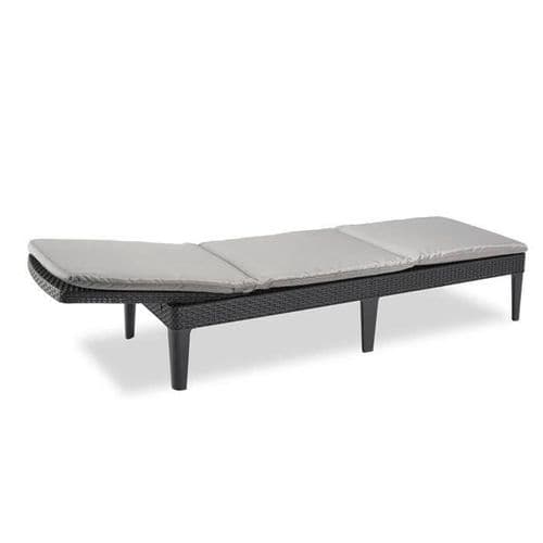 Keter Chaise Longue Avec Coussin Jaipur Graphite 432693