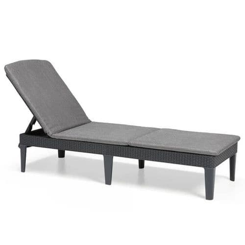 Keter Chaise Longue Avec Coussin Jaipur Graphite 432693