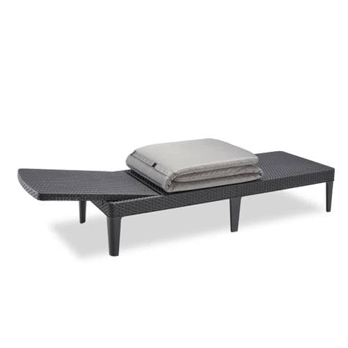 Keter Chaise Longue Avec Coussin Jaipur Graphite 432693