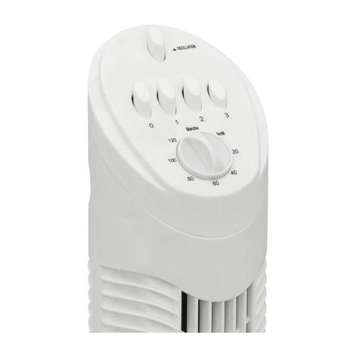 Ventilateur Colonne 75cm 35w 3 Vitesses Blanc - Aft760w