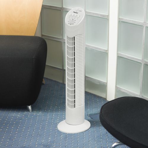 Ventilateur Colonne 75cm 35w 3 Vitesses Blanc - Aft760w