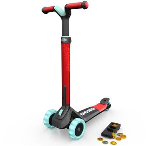 Nexo Trottinette Pliable Rouge-roues LED Et Jeu Magnétique