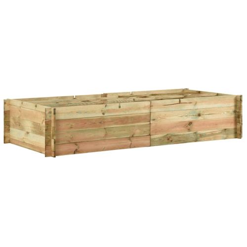 Carré potager Jardinière Pour Légumes Bois De Pin Imprégné 197x100x40 Cm