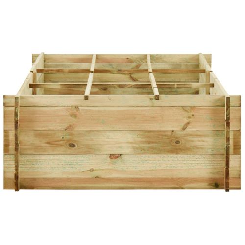 Carré potager Jardinière Pour Légumes Bois De Pin Imprégné 197x100x40 Cm