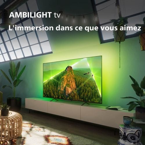 TV LED 65" (164 cm) 4K ultra HD - Ambilight - Smart TV - 65pus8108/12