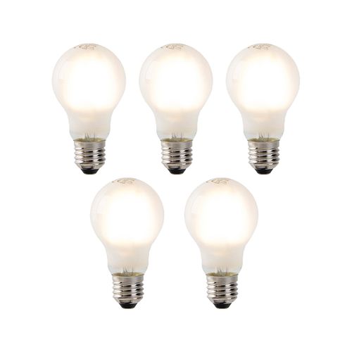 Lot De 5 Lampes à Incandescence LED E27 à Intensité Variable Verre Dépoli 320 Lm 2700k