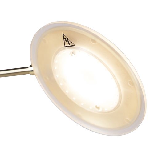 Lampadaire En Or Avec Bras De Lecture Avec LED Et Port Usb - Séville