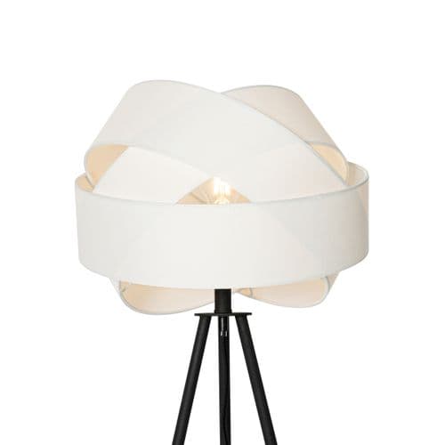 Lampadaire Moderne Blanc - Tissu