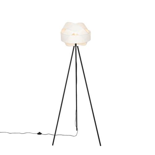 Lampadaire Moderne Blanc - Tissu