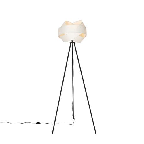 Lampadaire Moderne Blanc - Tissu