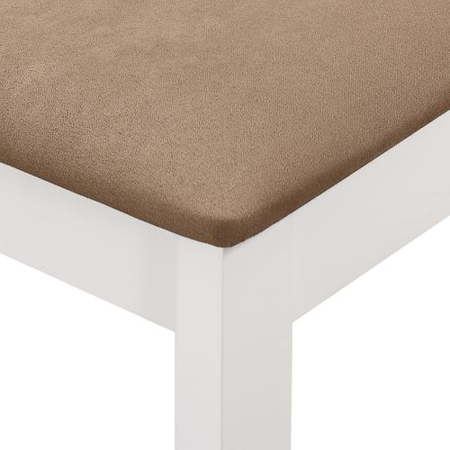 Chaises À Manger Avec Coussins Lot De 6 Blanc Bois Solide