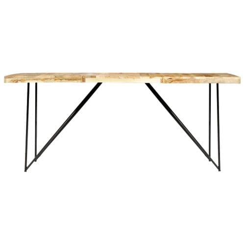 Table De Salle À Manger 180x90x76 Cm Bois De Manguier Massif