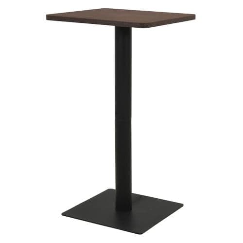 Table De Bistro Cendre Foncé 50x50x107 Cm