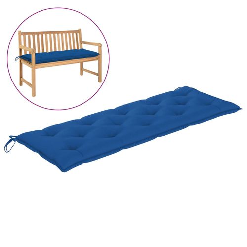 Coussin De Banc De Jardin Bleu 150x50x7 Cm Tissu Oxford