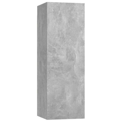 Meuble TV Gris Béton 30,5x30x90 Cm Aggloméré