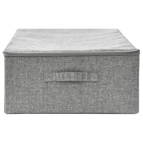 Boîte De Rangement Tissu 70x40x18 Cm Gris