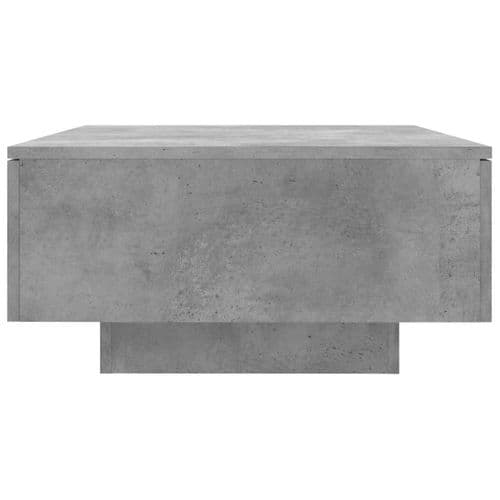 Table Basse Gris Béton 90x60x31 Cm Aggloméré