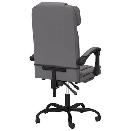 Fauteuil Inclinable De Bureau Gris Similicuir