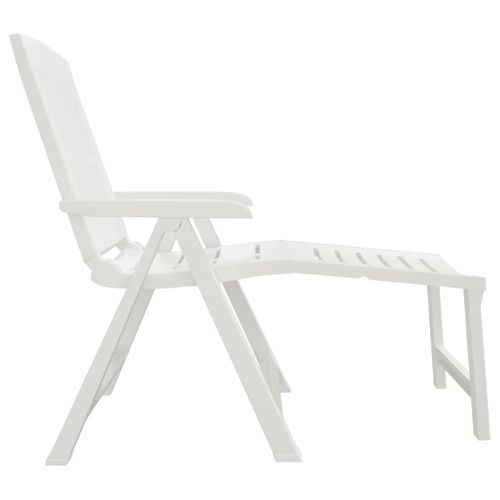 Chaise Longue Blanc Plastique