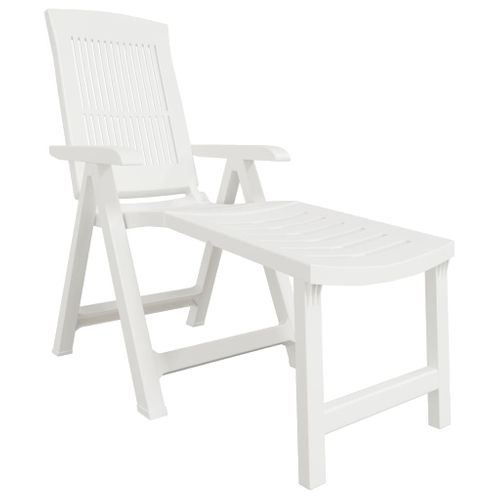 Chaise Longue Blanc Plastique