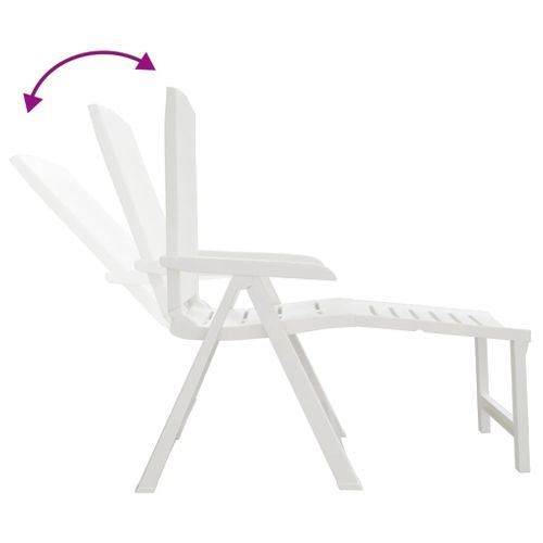 Chaise Longue Blanc Plastique