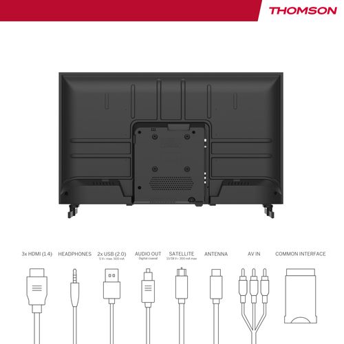 Téléviseur HD 32" 81 cm THOMSON 32HD2S13