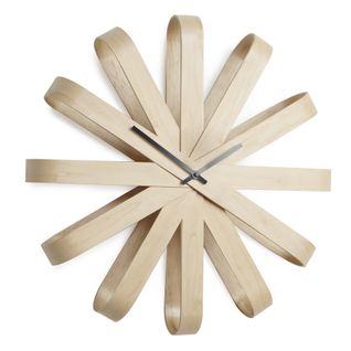 Horloge Ribbonwood D51cm Beige