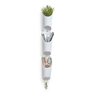 Lot De 3 Paniers De Rangement Pour Plantes Floralink Blanc