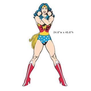 Sticker Géant Repositionnable Wonder Woman Dc Comics 45,7cm X 101,6cm