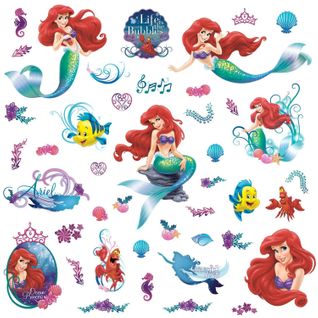 43 Stickers Géant Ariel La Petite Sirène Disney