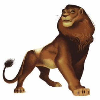 Sticker Geant Simba Film Le Roi Lion Disney 64 X 66 Cm