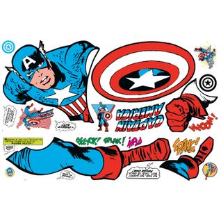 Sticker Mural Géant Marvel Captain America