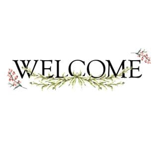 Stickers - Ecriture Murale - Welcome - Hauteur 92,7 Cm