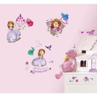 Stickers Repositionnables Géants Princesse Sofia, Disney - Disney Princesse Sofia