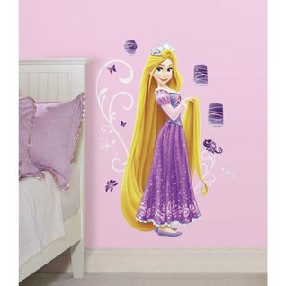 Stickers Repositionnables Géants Princesse Raiponce, Disney - Disney Princesse Raiponce