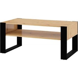 Table Basse En Chêne Avec Étagère Nuka F Artisan 110 X 60 Cm Moderne De Haute Qualité