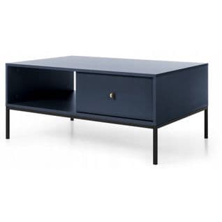 Table Basse Bleu 104x68cm Design Moderne De Haute Qualité Modèle Mono