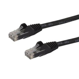 Câble Ethernet Cat 6 1,5 M 100% Cuivre Noir
