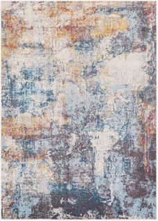 Tapis Abstrait Moderne Multicolore/bleu 200x275