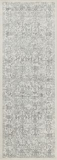 Tapis De Couloir Vintage Oriental Blanc/gris 80x220