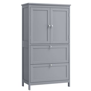 Armoire De Salle De Bain 30 X 60 X 110 Cm Gris Tourterelle