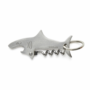 Porte-clés Tire-bouchon Requin Argent
